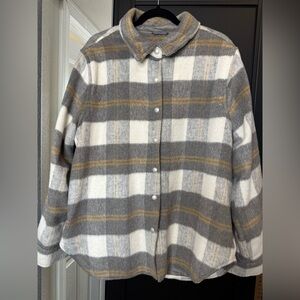 Women's fleece flannel jacket
